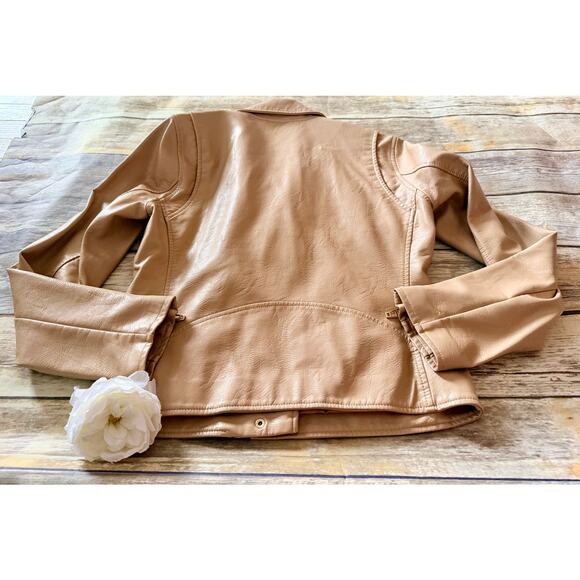 CHAMPAGNE MOTO JACKET-MEDIUM - Picture 7 of 8